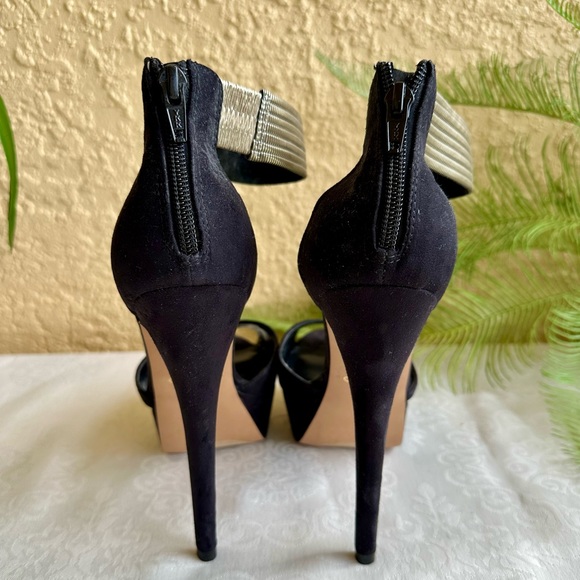 Aldo designs black suede heels - Picture 4 of 7